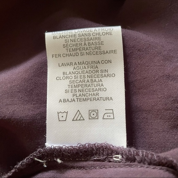 VELVET Long Sleeve Peasant Top Blouse  Burgandy Size Small - Picture 7 of 9